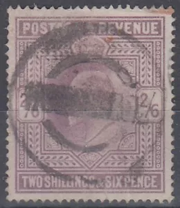 GB 1902 KEVII HIGH VALUE 2/6d. LILAC SG# 260 GOOD USED (ID:291/D63715) - Picture 1 of 1