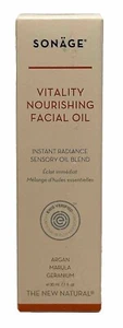 SONAGE VITALITY NOURISHING FACIAL OIL INSTANT RADIANCE BRAND NEW SEALED REG. $68 - Picture 1 of 8