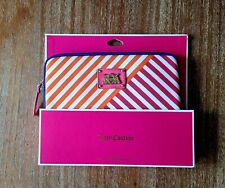 NEW Juicy Couture Pink Striped Tablet Ipad Case Cover Neoprene Padded 10x8