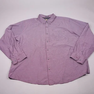 Eddie Bauer Button Up Shirt 2XL XXL Travex Classic FIt Red Plaid Mens - Picture 1 of 11