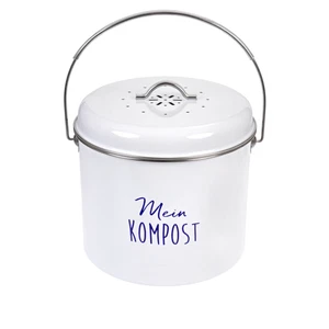 GRÄWE Komposteimer Metall weiß, Aufbewahrung Bio-Müll - Bild 1 von 4