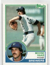 1983 Topps #503 Moose Haas  Milwaukee Brewers MLB Vintage Baseball Card