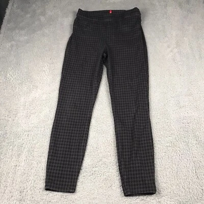 Spanx Jean-ish Legging Womens M Gray Houndstooth Pull On Skinny  Twill Jeggings - Image 1 of 4