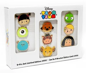 Disney Store Tsum Tsum 9-poliges Set LE1000 König der Löwen limitiertes Monster inkl. Boo Simba - Bild 1 von 4