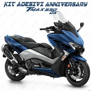 ADESIVI ANNIVERSARY COMPATIBILE YAMAHA TMAX T-MAX 530 DX SX GRAFICA NERO 2017 - Imagen 1 de 3