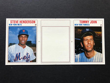 1979 Hostess Unissued Proof Tommy John card 157 158 159  panel set sheet Rare!
