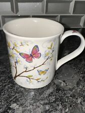 Woodland Watercolor Butterflies 16 Oz Porcelain Mug