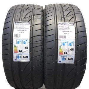 205 45 16 2x BRIDGESTONE 205/45 R16 87W Potenza Sommerreifen 2016 UNGEBRAUCHT - Bild 1 von 6
