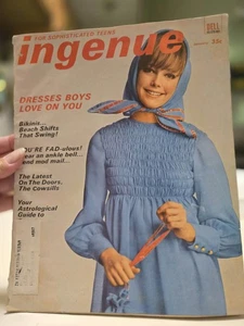 Vintage Rare HTF January 1968 INGENUE Magazine for Sophisticated Teens Fashion - Picture 1 of 21