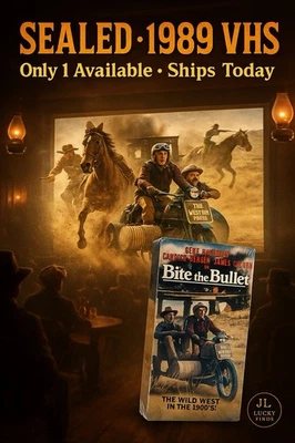 Bite the Bullet VHS Sealed Gene Hackman Candice Bergen James Coburn Western 1989 - Image 1 of 4