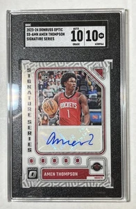 2023-24 Optic Amen Thompson Sgc 10/ Auto 10 RC - Picture 1 of 2