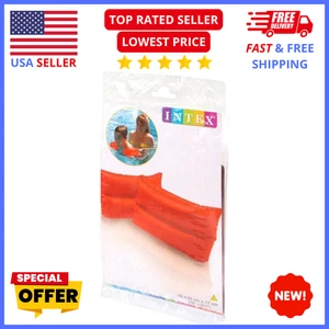 Intex Kids Swim Arm Bands – 10"x6" Inflatable Pool Floaties 1x Pair (Orange) - Picture 1 of 4