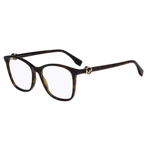 Fendi Eyeglasses FF0300 086 53mm Dark Havana / Demo Lens - Picture 1 of 2