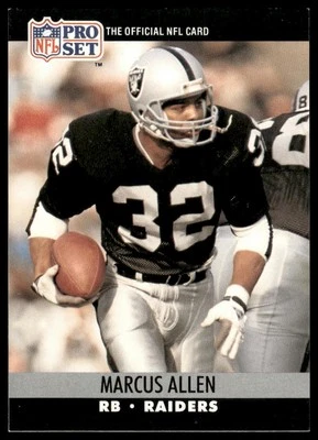 1990 Pro Set #538 Marcus Allen Los Angeles Raiders - Image 1 of 2