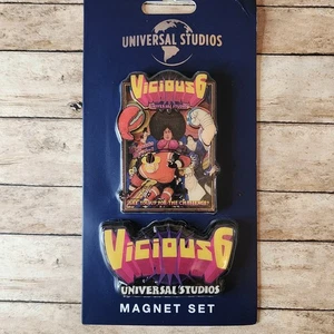 Universal Studios Vicious 6 Magnet Set Despicable Me Logo Layered 3D - Picture 1 of 3