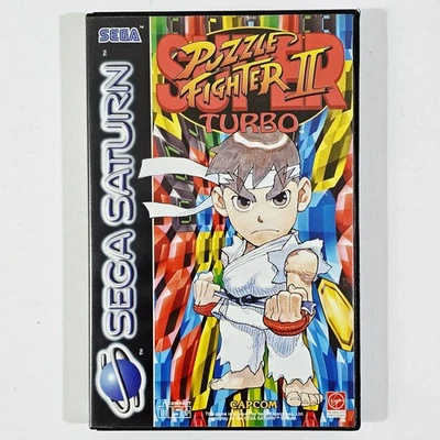 SEGA SATURN Arcade Columns SUPER PUZZLE STREET FIGHTER II TURBO PAL CIB Tetris - Bild 1 von 4