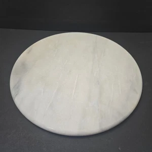 Round Marble Center Piece Was Used To Make Candy NOT A Lazy Susan 14.75"  Read - Picture 1 of 7