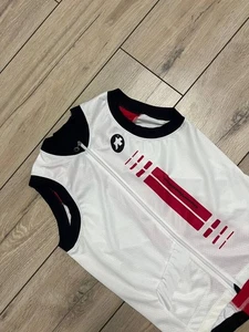 Assos NS Super Leggera Sleeveless Cycling Bike Jersey Size M Vest white Red - Picture 1 of 7