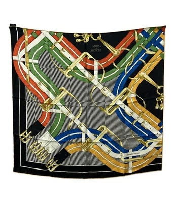 Hermès Multicolor Seda Bufanda Mors a Jouets Damas Moda Todas las... - Imagen 1 de 4