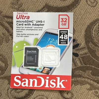 SanDisk 32GB Mobile Ultra Micro SD HC Class 10 Memory Card 32G Micro SDHC 48MB/s - Image 1 of 2