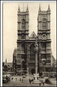 ENGLAND ~1910/20 LONDON Vintage Pc Westminster Abbey - Picture 1 of 1