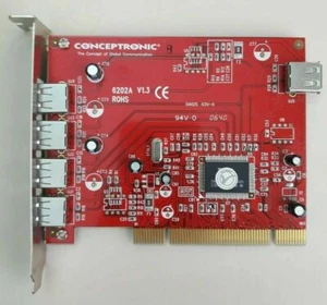 Tarjeta PCI 5 Puertos USB 2.0 Conceptronic C480i5 V1.0 - Imagen 1 de 1