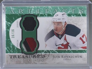 2012 Artifacts Treasured Swatches Emerald Jersey/Patch /36 Ilya Kovalchuk Patch