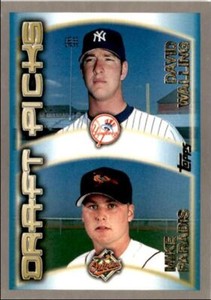 2000 Topps Baseball Card David Walling/Mike Paradis Rookie Baltimore Orioles/New