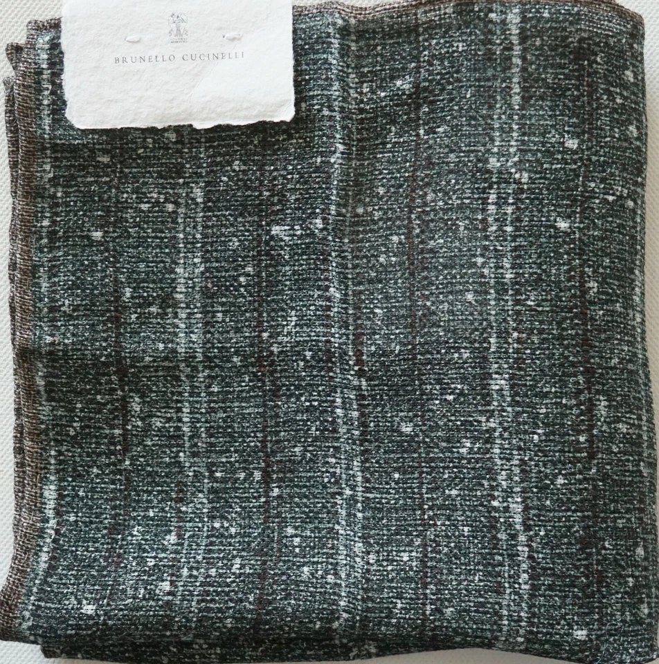Pañuelo cuadrado de bolsillo BRUNELLO CUCINELLI NUEVO CON ETIQUETAS auténtico Foto 1 de 3