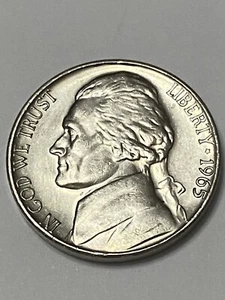 ERROR JEFFERSON NICKEL 1965 PHILADELPHIA M - Picture 1 of 3