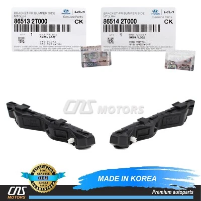 ⭐GENUINE⭐ Front Bumper Brackets LEFT & RIGHT for 2011-2013 Kia Optima 865142T000 Foto 1 de 4