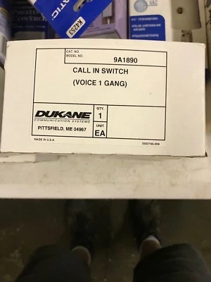 DUKANE 9A1890 CALL IN SWITCH VOICE 1 GANG  - Image 1 of 2