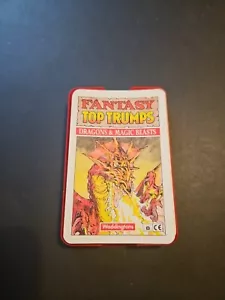 SELTENE VINTAGE WADDINGTONS FANTASY TOP TRUMPS: Drachen und magische Bestien keine Abdeckung - Bild 1 von 7