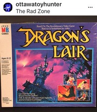 1983 Dragon's Dragons Lair Complete Milton Bradley Vintage Board Game Dirk Darin