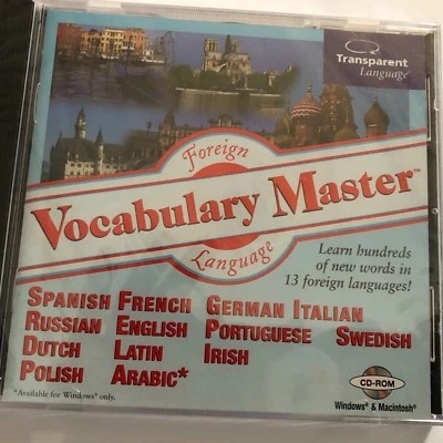 Vocabulary Master Cd-Rom Windows & MAC Installations Includes Alphabet  New - Image 1 of 2