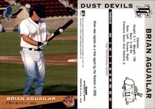 Brian Aguailar 2006 Grandstand Tri-City Dust Devils #6 Card *AutographDen*