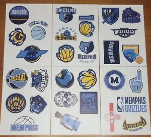 Memphis Grizzlies Decal Die Cut Team 29 Pack [NEW] NBA Car Truck Auto Stickers  - Picture 1 of 7