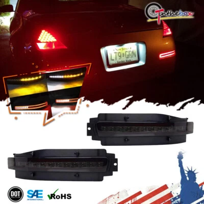 Luz de freno antiniebla trasera LED dinámica señal de giro lámpara de respaldo para Nissan 350Z 2003-09 Foto 1 de 4