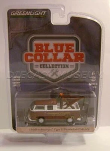 1968 '68 VW TYPE 2 DOUBLE CAB PICK-UP BLUE COLLAR COLLECTION R6 GREENLIGHT - Picture 1 of 2