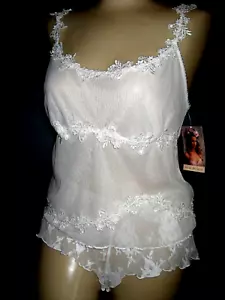 Lencería Claire Pettibone Blanco Encaje Dúo Nupcial Cami + Niño Pantalones Cortos Tap Pant S Nuevo - Imagen 1 de 11