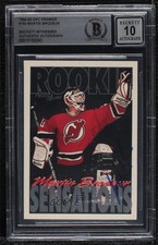 1994-95 Topps Premier Martin Brodeur #190 BAS Certified BGS Encased Auto HOF