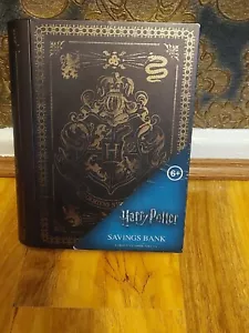 Harry Potter Hogwarts Metal Book Design Money Box Savings Bank Tin - Picture 1 of 5