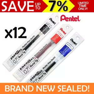 12x Pentel EnerGel Pen Refills 0.7mm LR7-A LR7-B LR7-C for BL77 BL80 BL57 BL407 - Picture 1 of 2