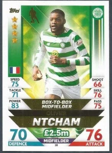 TOPPS MATCH ATTAX SPL-2018-19- #028-CELTIC-CAJA A CAJA CENTROCAMPISTA-OLIVIER NTCHAM - Imagen 1 de 1