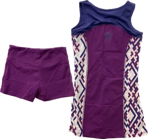 Street Tennis Club Tank Top Short Set Girls Size M/8 Multicolor - Picture 1 of 14
