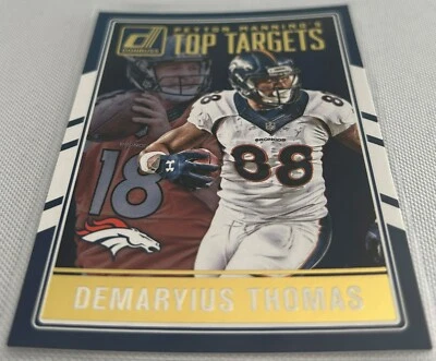 2016 Donruss Football Demaryius Thomas Denver Broncos Manning's Top Targets #4 - Image 1 of 2