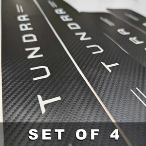 4Pcs Car Threshold Strip Door Plate Sill Scuff Cover Stickers for TUNDRA - Picture 1 of 6