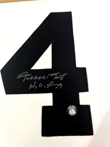 WILLIE MAYS San Francisco Giants Signed Autographed HOF '79 #4 Jersey Number COA - Picture 1 of 3