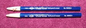 Vintage Alvin Pink Rose Peel Off Eraser No. 886EA - Very Rare Collectible X2 NOS - Picture 1 of 2