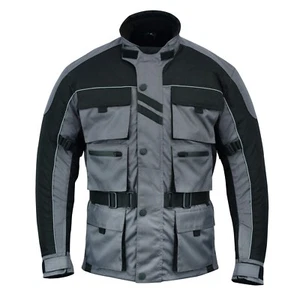 Warrior Motorcycle Cordura Textile Breathable Waterproof CE Armour Bikers Jacket - Picture 1 of 5